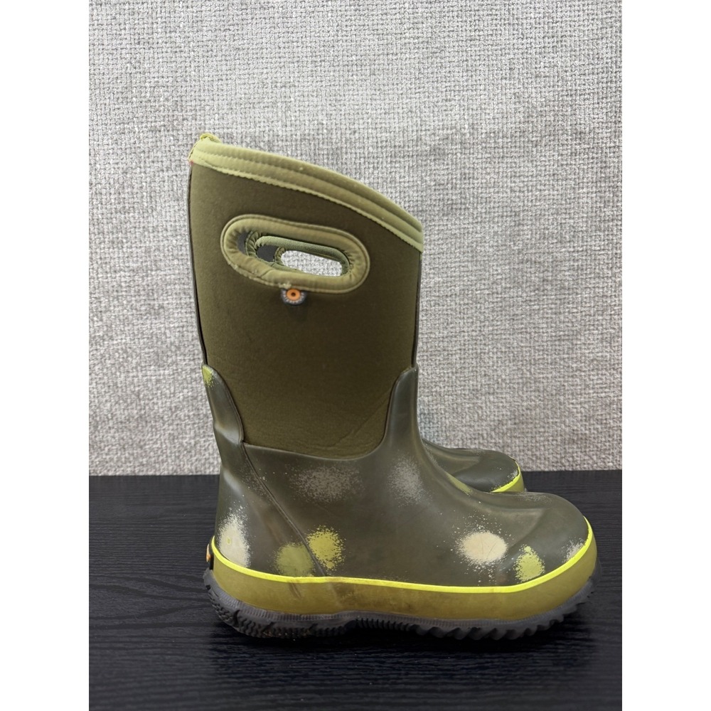 Bogs Kids Youth size 1 Classic High Insulated Waterproof Winter Boots Green